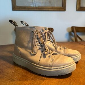 Dr. Martens Tan Leather Women's Boots
